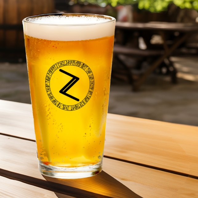 Monogram Z - Viking Style - Pint Glass (Creator Uploaded)