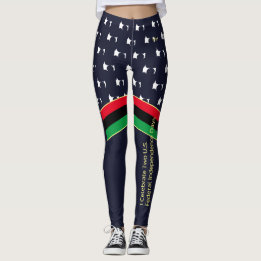 Monogramed 4th of July Independence Day Juneteenth Leggings