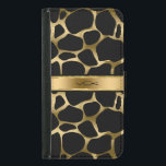 Monogramed Black & Gold Leopard Print Samsung Galaxy S5 Wallet Case<br><div class="desc">Elegant black and gold tone leopard print. Customisable monogram. If you need any help customising,  changing colour,  or anything else to any of my designs,  contact ArtOnWear designer. Free text formatting with live help available by request.</div>