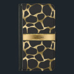 Monogramed Black & Gold Leopard Print Samsung Galaxy S5 Wallet Case<br><div class="desc">Elegant black and gold tone leopard print. Customisable monogram. If you need any help customising,  changing colour,  or anything else to any of my designs,  contact ArtOnWear designer. Free text formatting with live help available by request.</div>