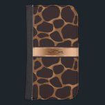 Monogramed Brown & Copper Leopard Animal Print Samsung S4 Wallet Case<br><div class="desc">Elegant brown and copper tone leopard print with metallic copper accents and customisable monogram. If you need any help customising,  changing colour,  or anything else to any of my designs,  contact ArtOnWear designer. Free text formatting with live help available by request.</div>