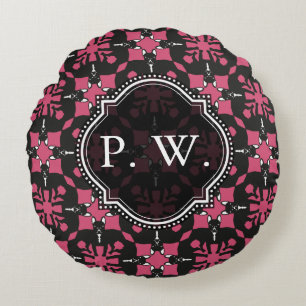 Monogramed French Bulldog Pillow
