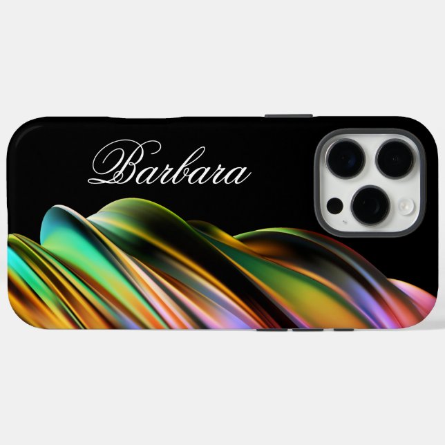 Monogramed Modern Abstract  Case-Mate iPhone Case (Back (Horizontal))