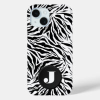 Monogramed Zebra Print