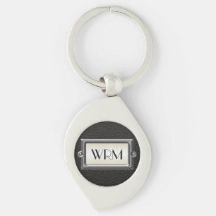 Monogrammed 3-Letter Executive Men's Personalised Key Ring