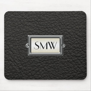 Monogrammed 3-Letter Executive Men's Personalised Mouse Pad