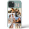 Monogrammed 7 Photo Collage on Green