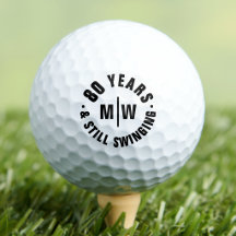 Monogrammed 80th Birthday