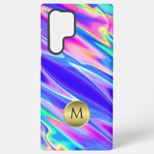 Monogrammed Abstract Holographic  Samsung Galaxy Case