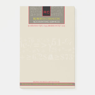 Monogrammed Accounting Notes