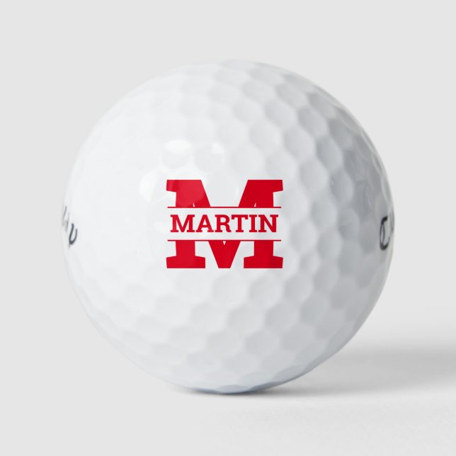 Monogrammed and name golf balls (Front)