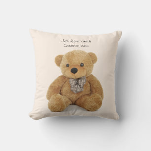 Monogrammed babies throw Pillow
