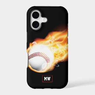 Monogrammed Baseball Case-Mate iPhone Case