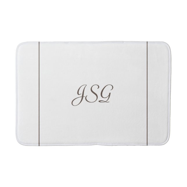Monogrammed bathmat (Front)