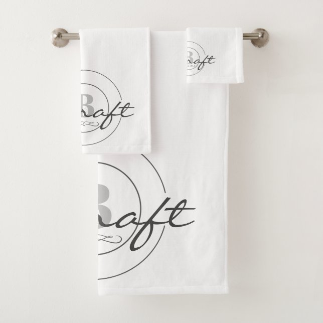 Monogrammed Bathroom Towel Set (Insitu)