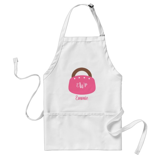 Monogrammed Bermuda Bag Personalised Apron (Front)