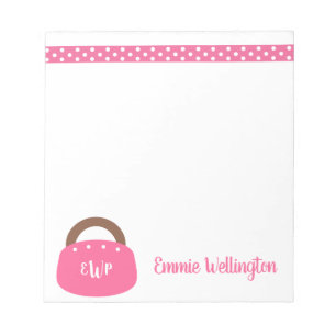 Monogrammed Bermuda Bag Personalised Notepad
