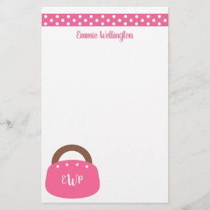 Monogrammed Bermuda Bag Personalised Stationery