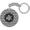 Monogrammed Black and White Polka Dots