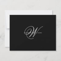 Monogrammed Black & White