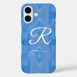 Monogrammed Blue and White iPhone / iPad case