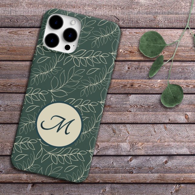 Monogrammed Botanical Case-Mate iPhone Case (Creator Uploaded)