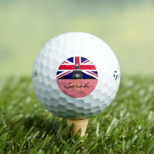 Monogrammed British Flag & United Kingdom /UK Golf Balls