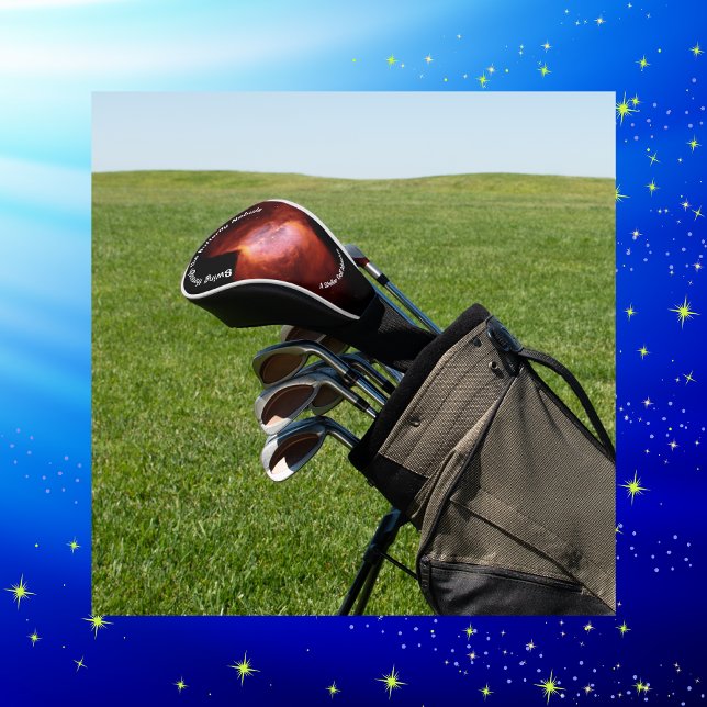 Monogrammed Butterfly Nebula - Pink Orange | Golf Head Cover (Creator Uploaded)