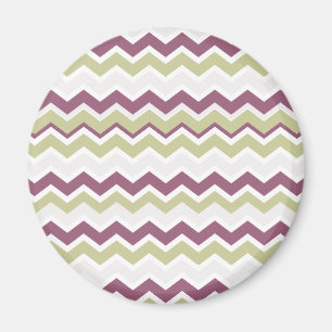Monogrammed Chevron Brick Magnet