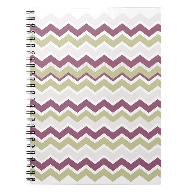 Monogrammed Chevron Brick Notebook (Front)