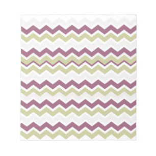 Monogrammed Chevron Brick Notepad