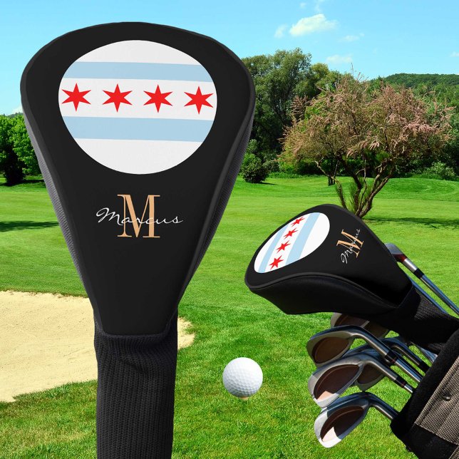 Monogrammed & Chicago Flag Golf Clubs Covers (Creator Uploaded)