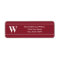 Monogrammed Christmas Holiday Return Address Label