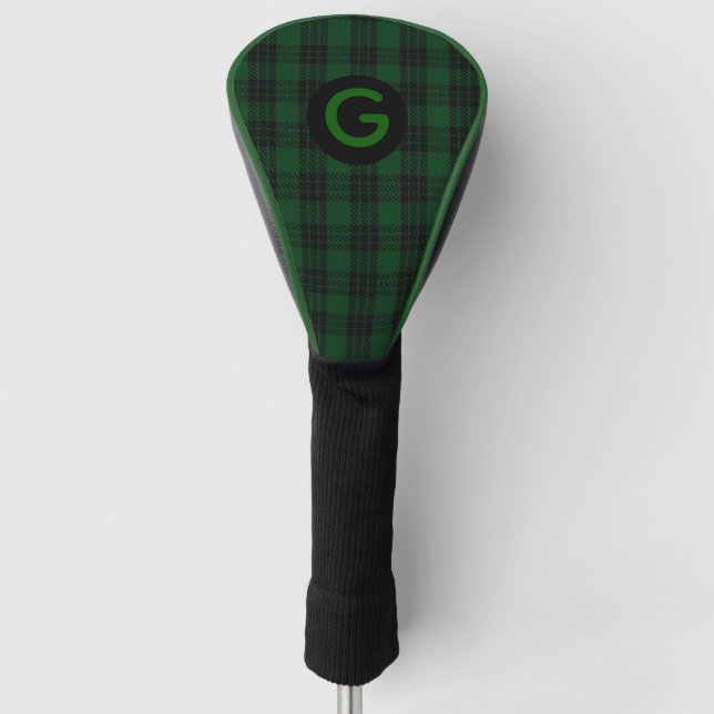 Monogrammed Clan GrahamTartan Plaid Driver Cover (Front)