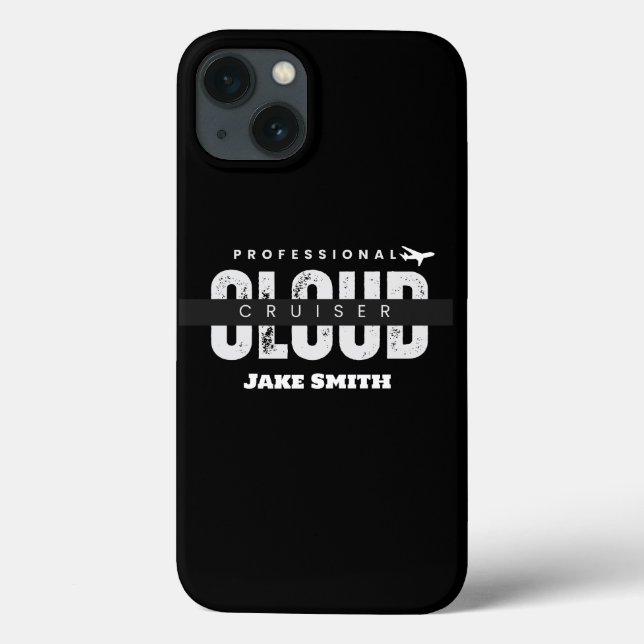 Monogrammed, Cloud Cruiser, Flying, Aviation, Case-Mate iPhone Case (Back)