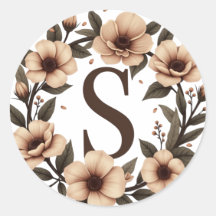 Monogrammed Coffee Bean Wreath