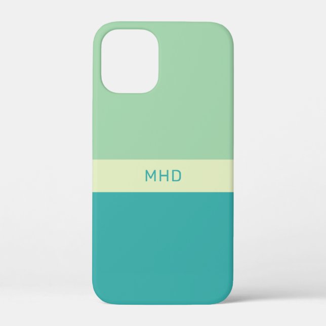 Monogrammed Colour Blocks phone cases (Back)