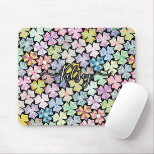 Monogrammed Colourful Boho Mandala Pattern Add Nam Mouse Pad