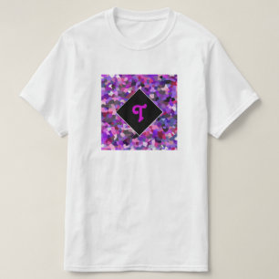 Monogrammed Confetti Purple T-Shirt