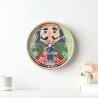 Monogrammed cute folk art nutcracker soldier Green