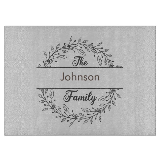 Monogrammed Cutting Board (Front)