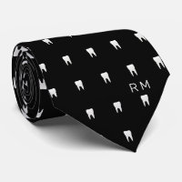 Monogrammed Dentist Orthodontist Tooth Pattern