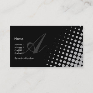 Monogrammed Elegance {TBA Winner} Business Card