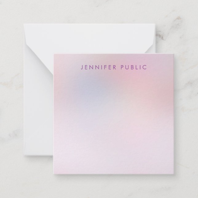 Monogrammed Elegant Colours Custom Script Template (Front)