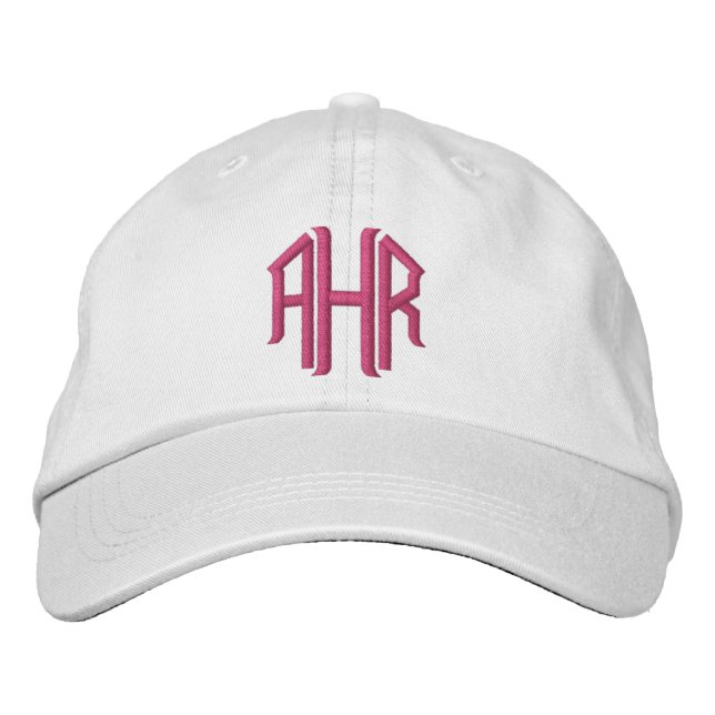 Monogrammed Embroidered Hat (Front)