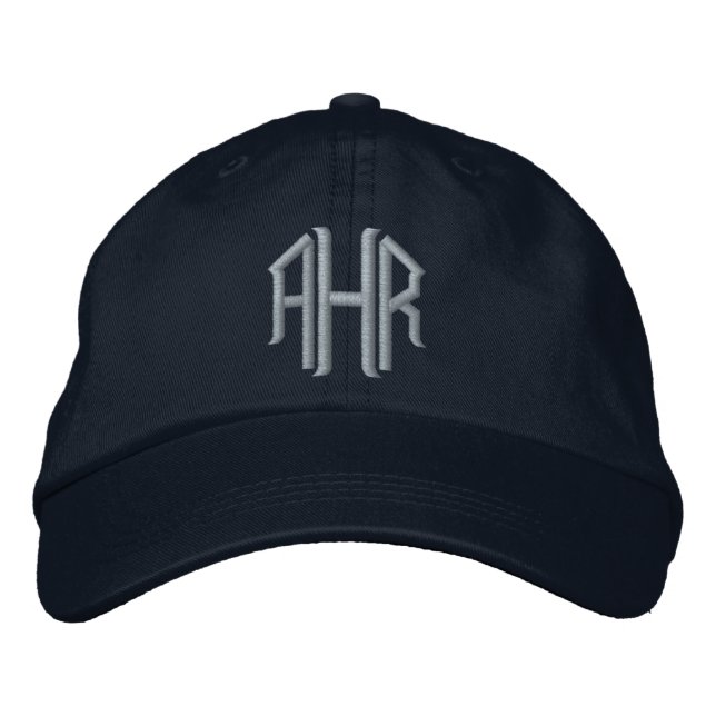 Monogrammed Embroidered Hat (Front)