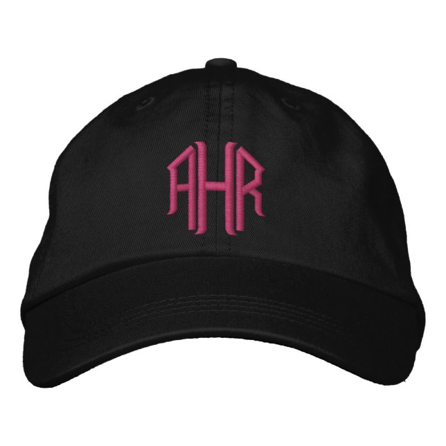 Monogrammed Embroidered Hat (Front)