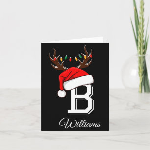 Monogrammed Family Christmas Matching Outfits _3 Card