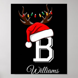 Monogrammed Family Christmas Matching Outfits _3 Poster