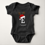 Monogrammed Family Christmas Matching Outfits Baby Bodysuit<br><div class="desc">Monogrammed Family Christmas shirts Matching Outfits</div>